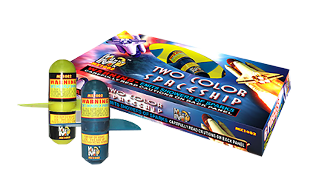 Two Color Spaceship 6-pack